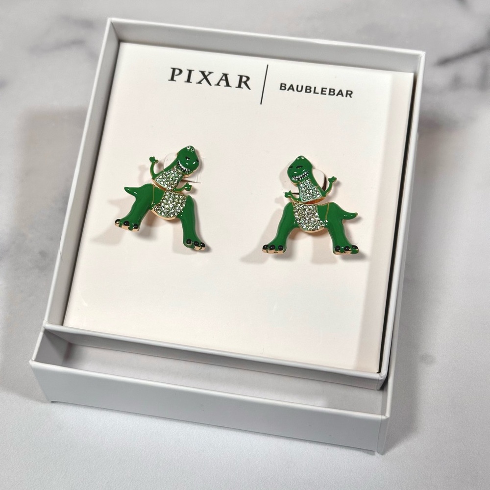 NIB Disney Pixar Rex Baublebar earrings